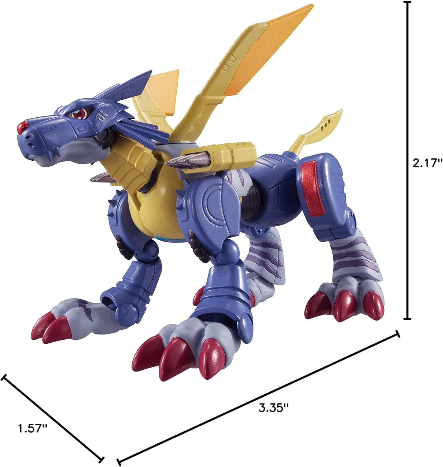 Figura de Metal Garurumon - Digimon